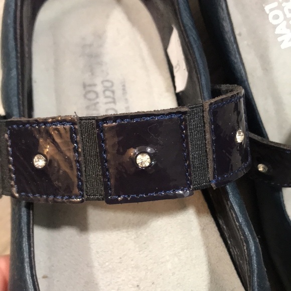 Naot Honesty Ink Navy Blue Leather Mary Jane Loafers size 37 USA 6-6.5 - Picture 8 of 11